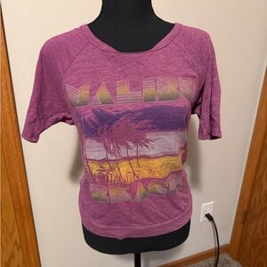 dELiA*s Purple Malibu Beach Graphic Tee